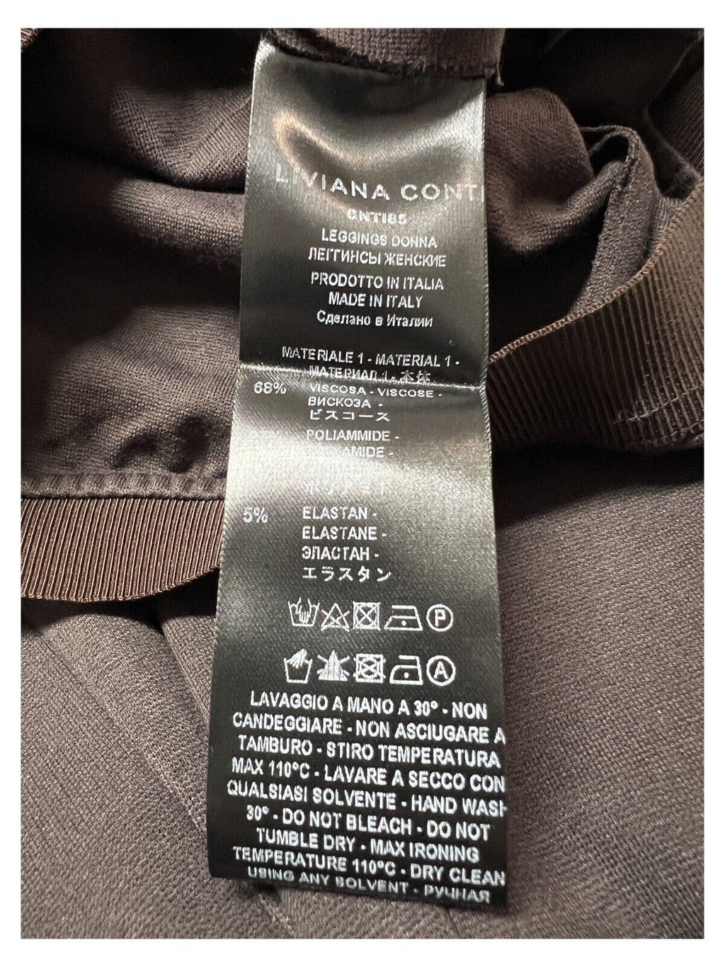 LIVIANA CONTI pantalone punto milano mod Leggins CNTI85 MADE IN ITALY