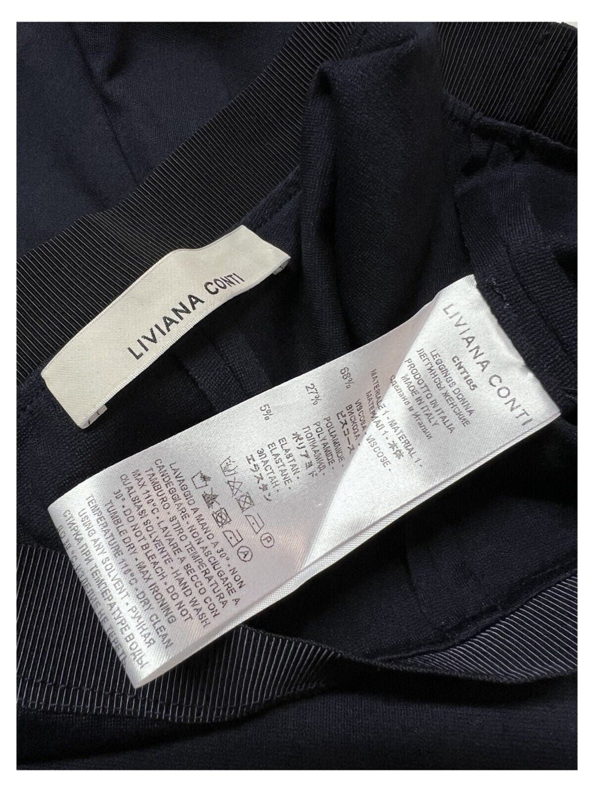 LIVIANA CONTI pantalone punto milano mod Leggins CNTI85 MADE IN ITALY