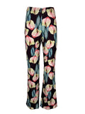 IL THE DELLE 5 pantalone donna fantasia ANTURIUM prugna/multicolor P/DAVE MADE IN ITALY