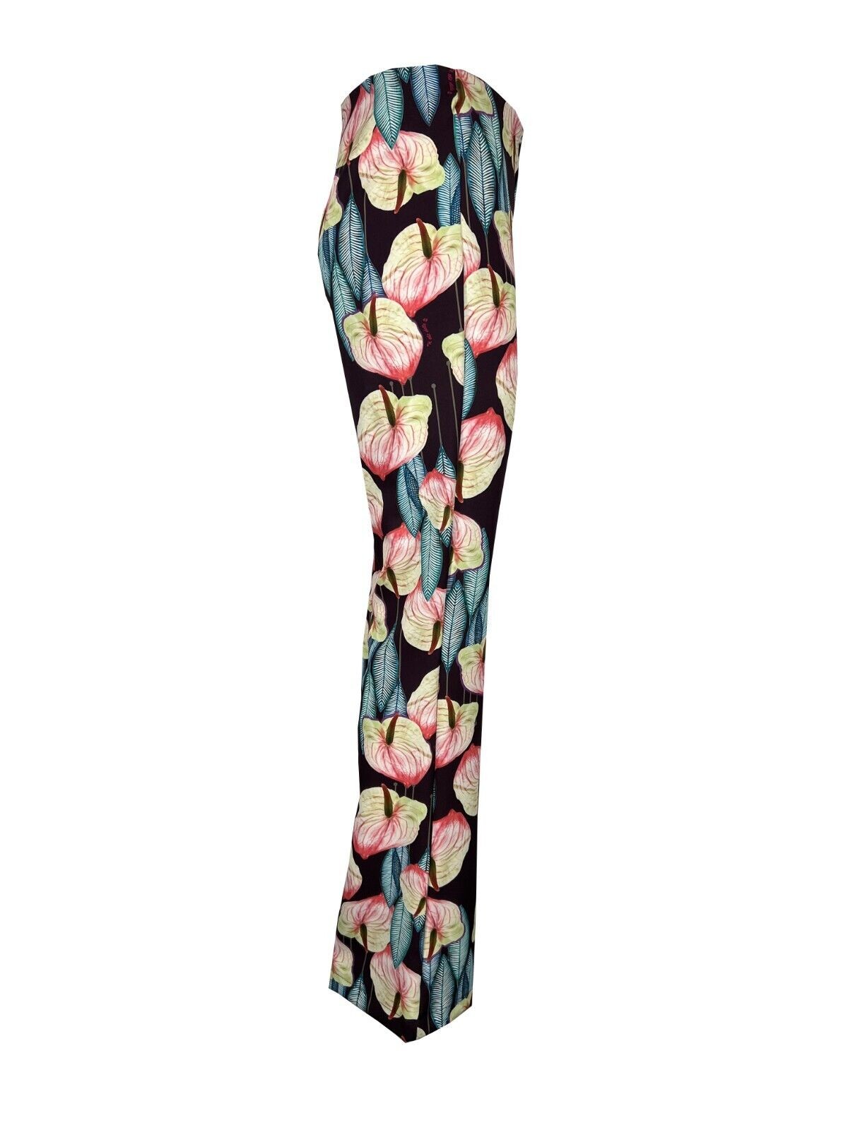 IL THE DELLE 5 pantalone donna fantasia ANTURIUM prugna/multicolor P/DAVE MADE IN ITALY