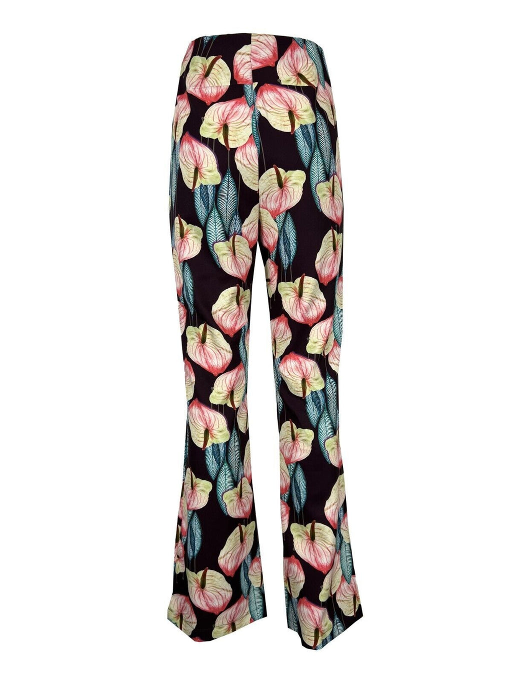 IL THE DELLE 5 pantalone donna fantasia ANTURIUM prugna/multicolor P/DAVE MADE IN ITALY