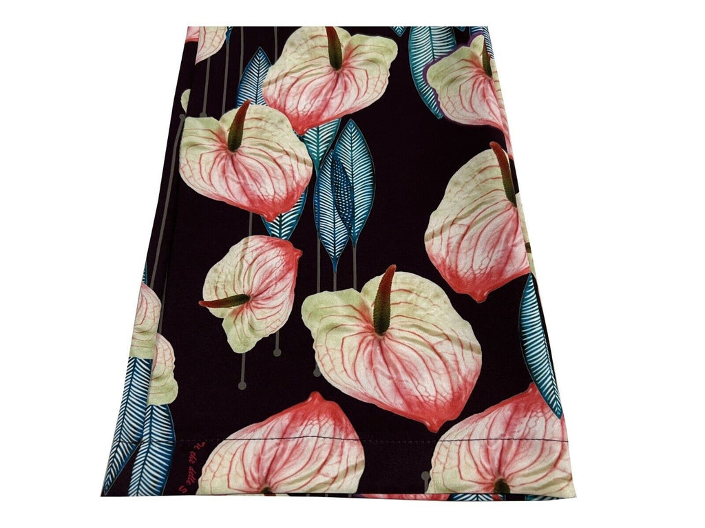IL THE DELLE 5 pantalone donna fantasia ANTURIUM prugna/multicolor P/DAVE MADE IN ITALY