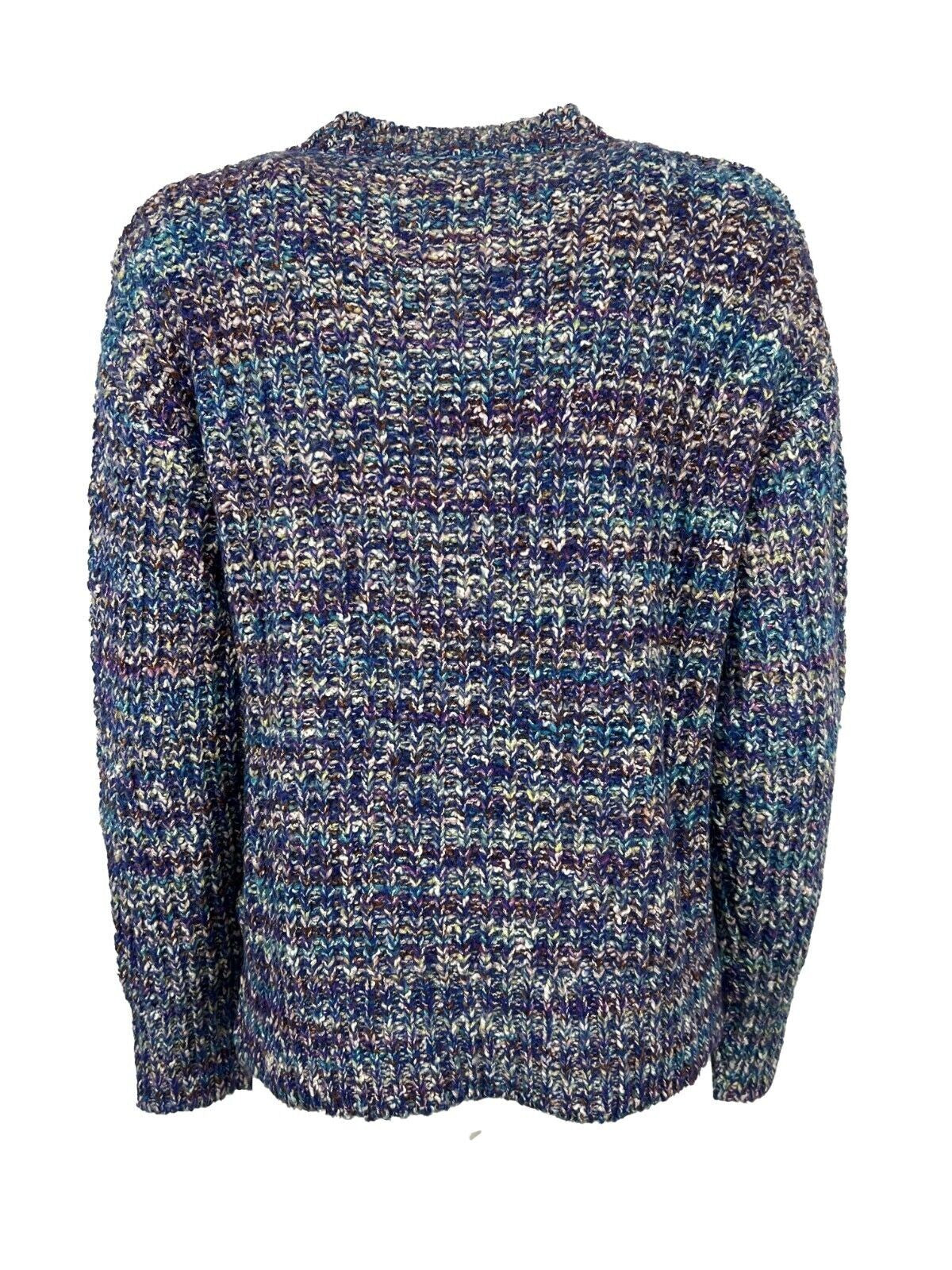 LA FEE MARABOUTEE maglia donna bluette/viola/petrolio TRESOR MADE IN ITALY