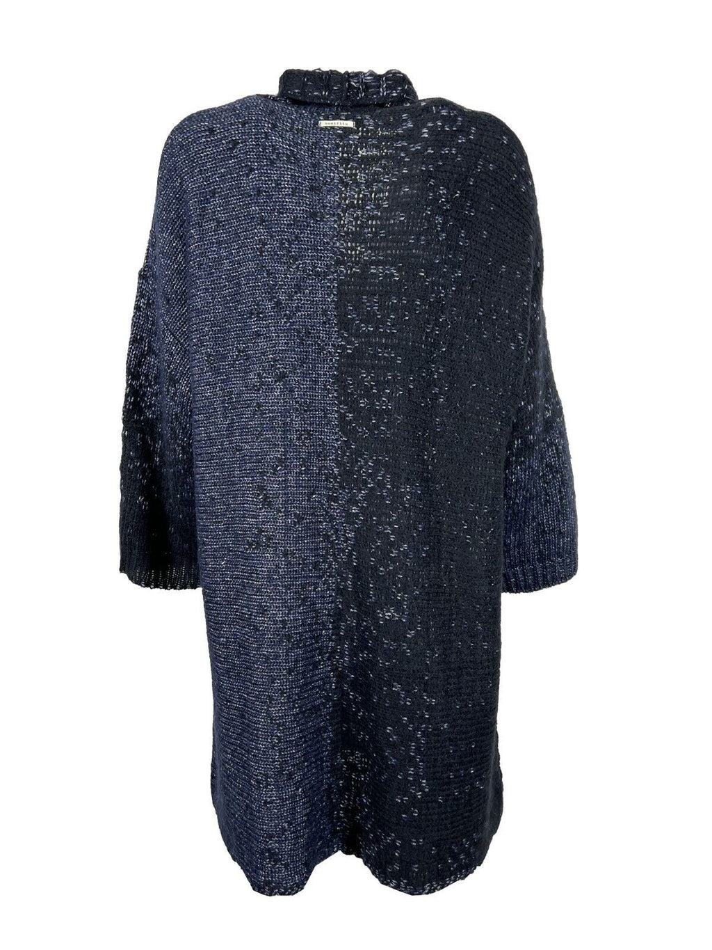 HUMILITY 1949 maxi cardigan donna blu melange HB-GI-NAELLA MADE IN ITALY