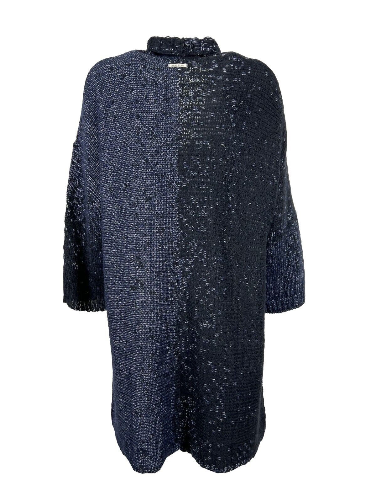 HUMILITY 1949 maxi cardigan donna blu melange HB-GI-NAELLA MADE IN ITALY