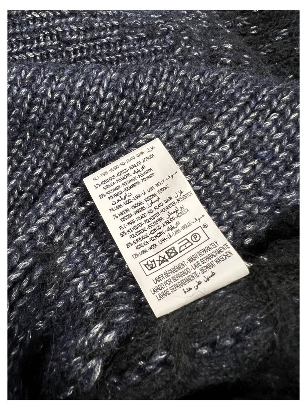 HUMILITY 1949 maxi cardigan donna blu melange HB-GI-NAELLA MADE IN ITALY