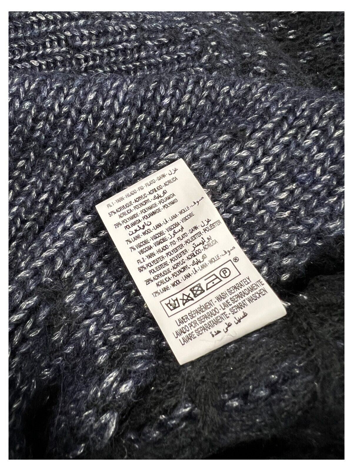 HUMILITY 1949 maxi cardigan donna blu melange HB-GI-NAELLA MADE IN ITALY