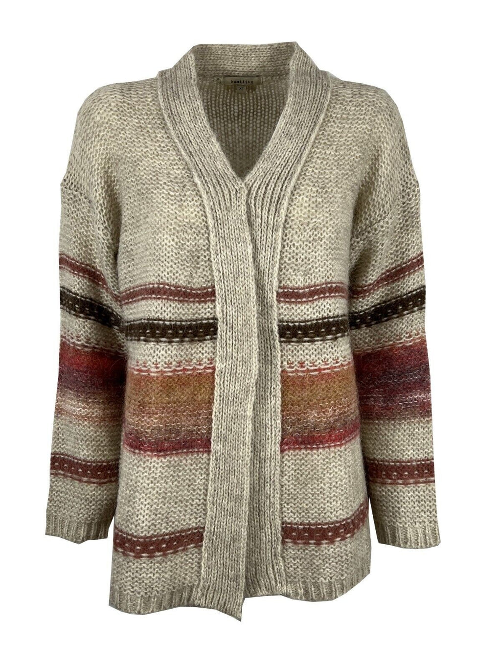 HUMILITY cardigan donna lana HB-GI-NAGI phard/moro MADE IN ITALY