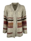 HUMILITY cardigan donna lana HB-GI-NAGI phard/moro MADE IN ITALY