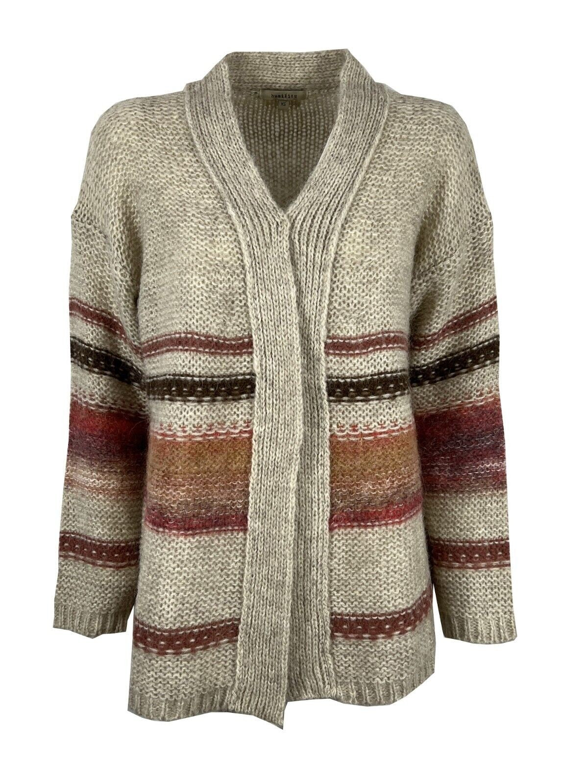 HUMILITY cardigan donna lana HB-GI-NAGI phard/moro MADE IN ITALY