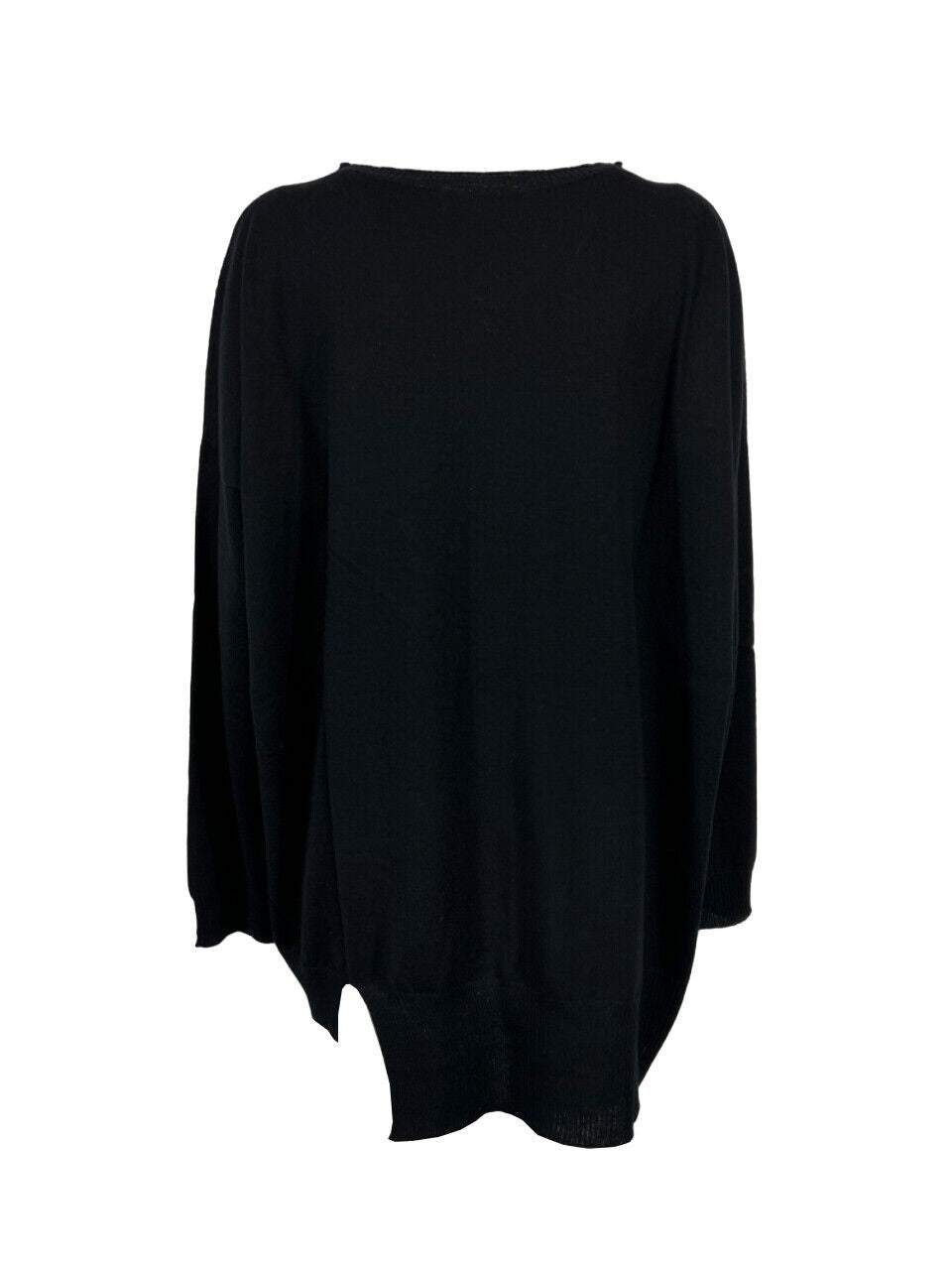 LIVIANA CONTI maxi maglia donna asimmetrica F3WB02 lana MADE IN ITALY