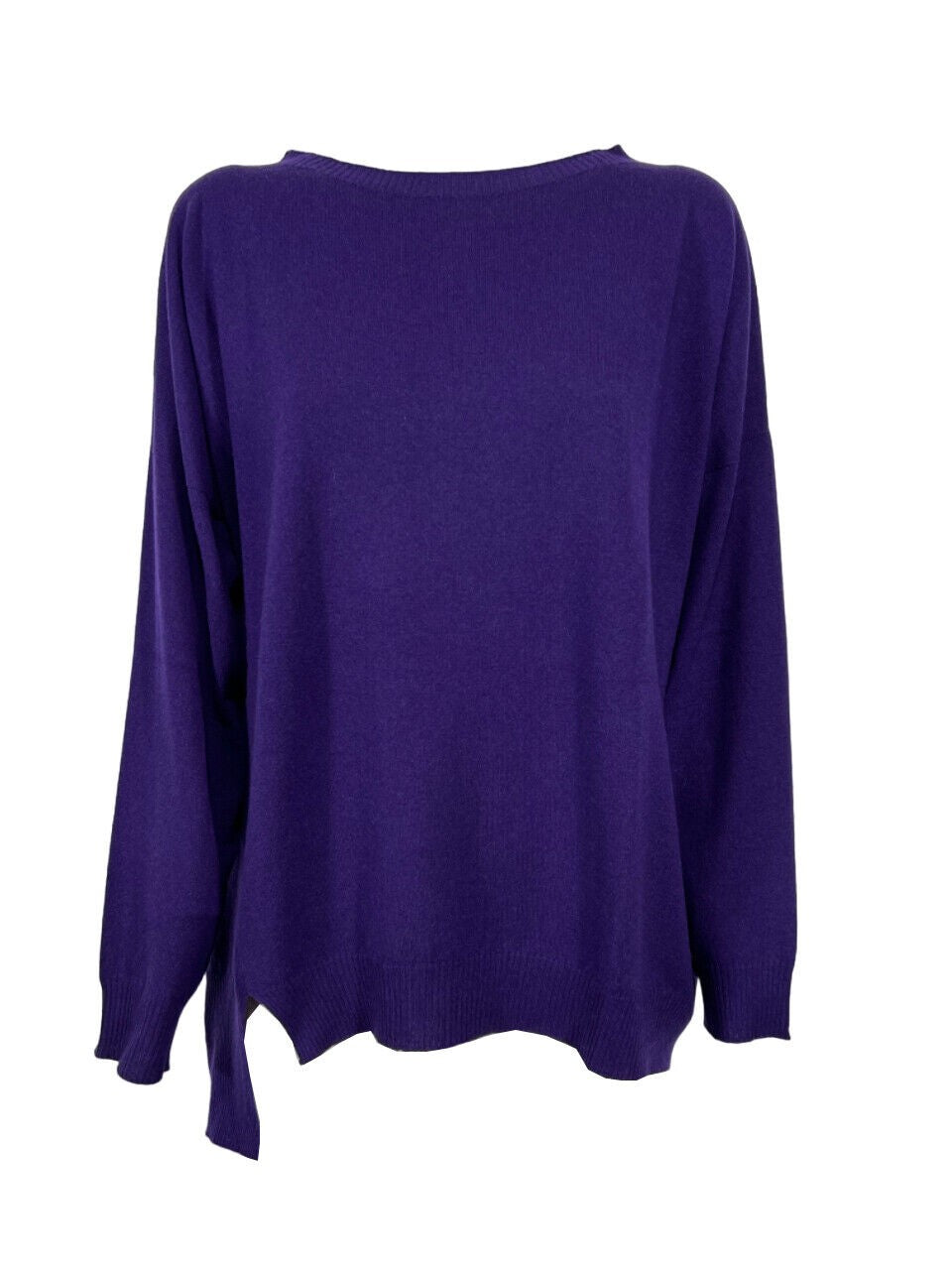 LIVIANA CONTI maxi maglia donna asimmetrica F3WB02 lana MADE IN ITALY