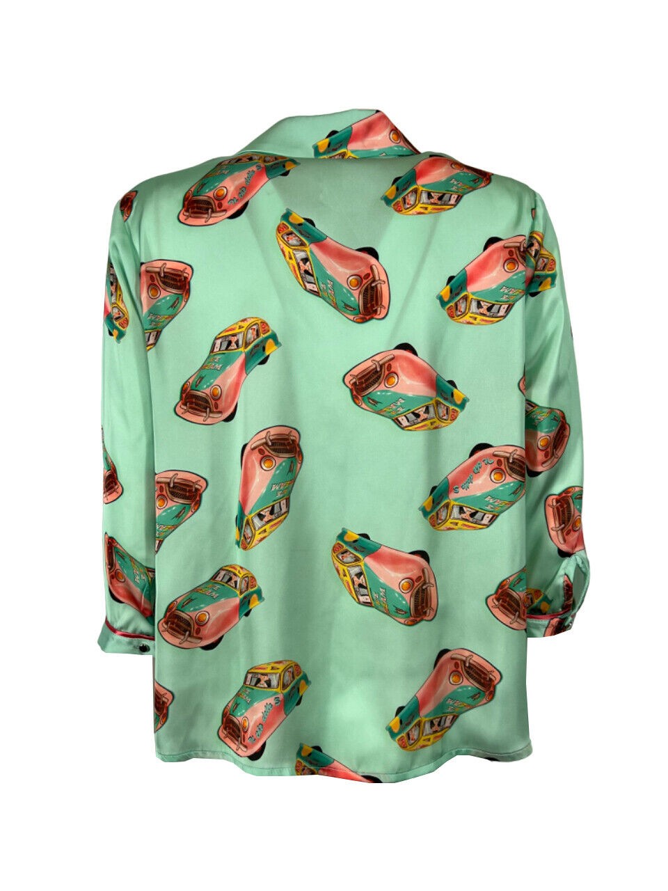 IL THE DELLE 5 camicia donna fant. macchine acqua SPOON 56ST TIN CAR MADE IN ITALY