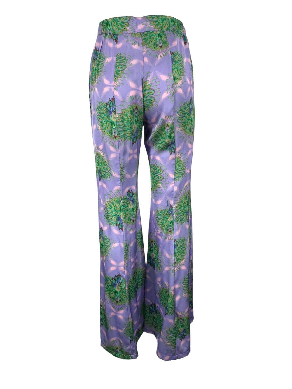 IL THE DELLE 5 pantalone donna fantasia lilla/verde DENNIS 43ST PEACOCK MADE IN ITALY