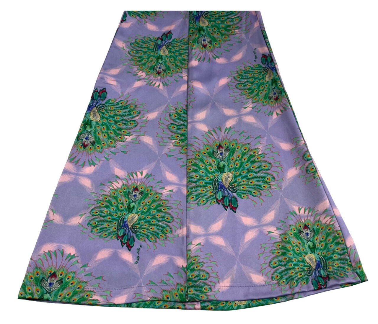 IL THE DELLE 5 pantalone donna fantasia lilla/verde DENNIS 43ST PEACOCK MADE IN ITALY