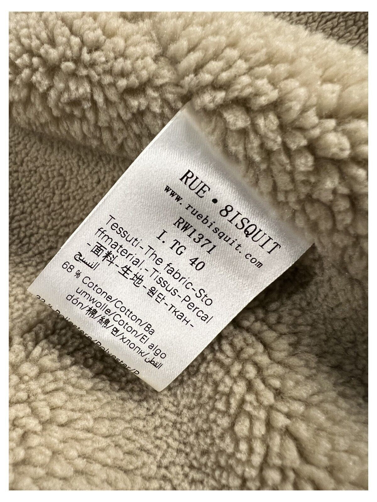 RUE BISQUIT giaccone donna cotone RW1371 PARKA 68% cotone 32% poliestere