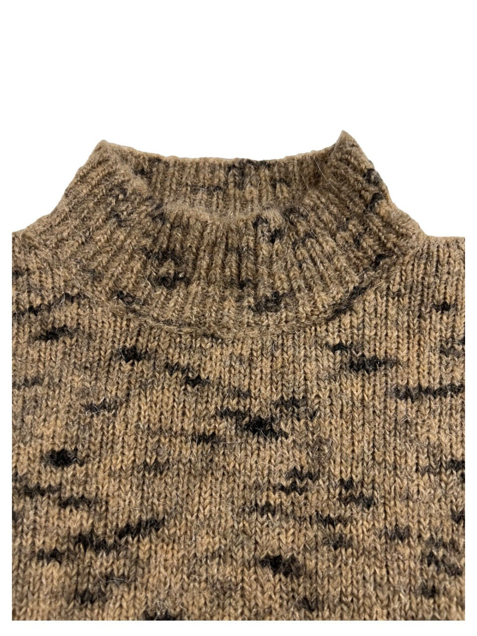 HUMILITY 1949 maglia donna lana beige/nero UGO MADE IN ITALY