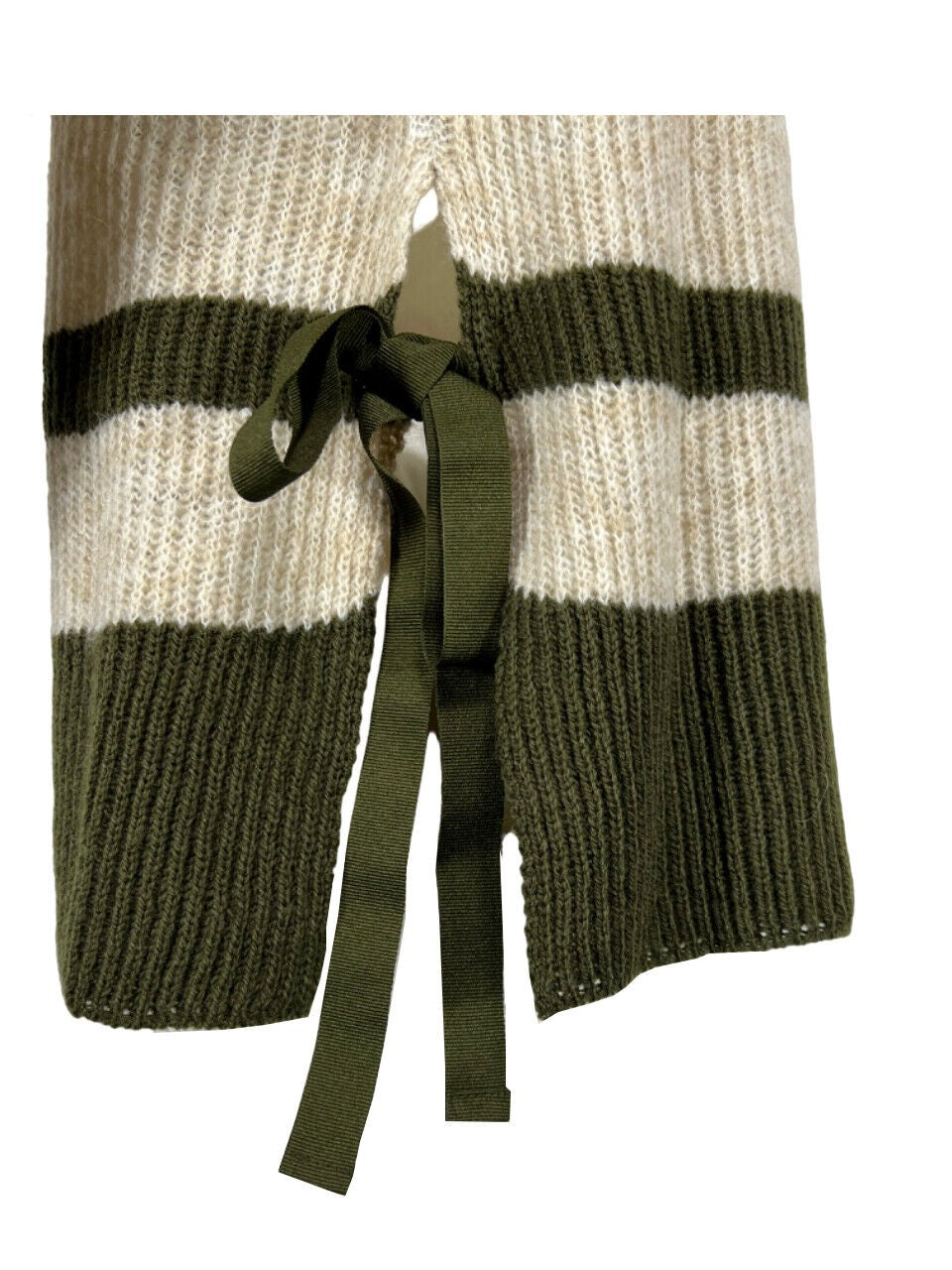 HUMILITY 1949 maglia donna costa inglese righe militare/ecru NAT MADE IN ITALY