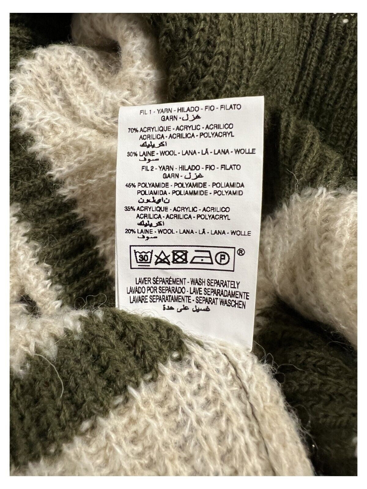 HUMILITY 1949 maglia donna costa inglese righe militare/ecru NAT MADE IN ITALY