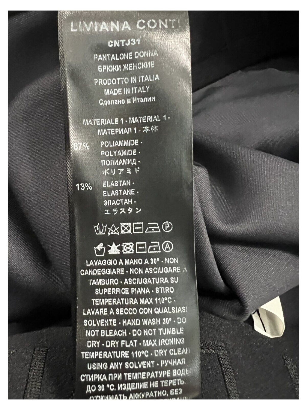 LIVIANA CONTI pantalone donna trombetta CNTJ31 STEVE MADE IN ITALY