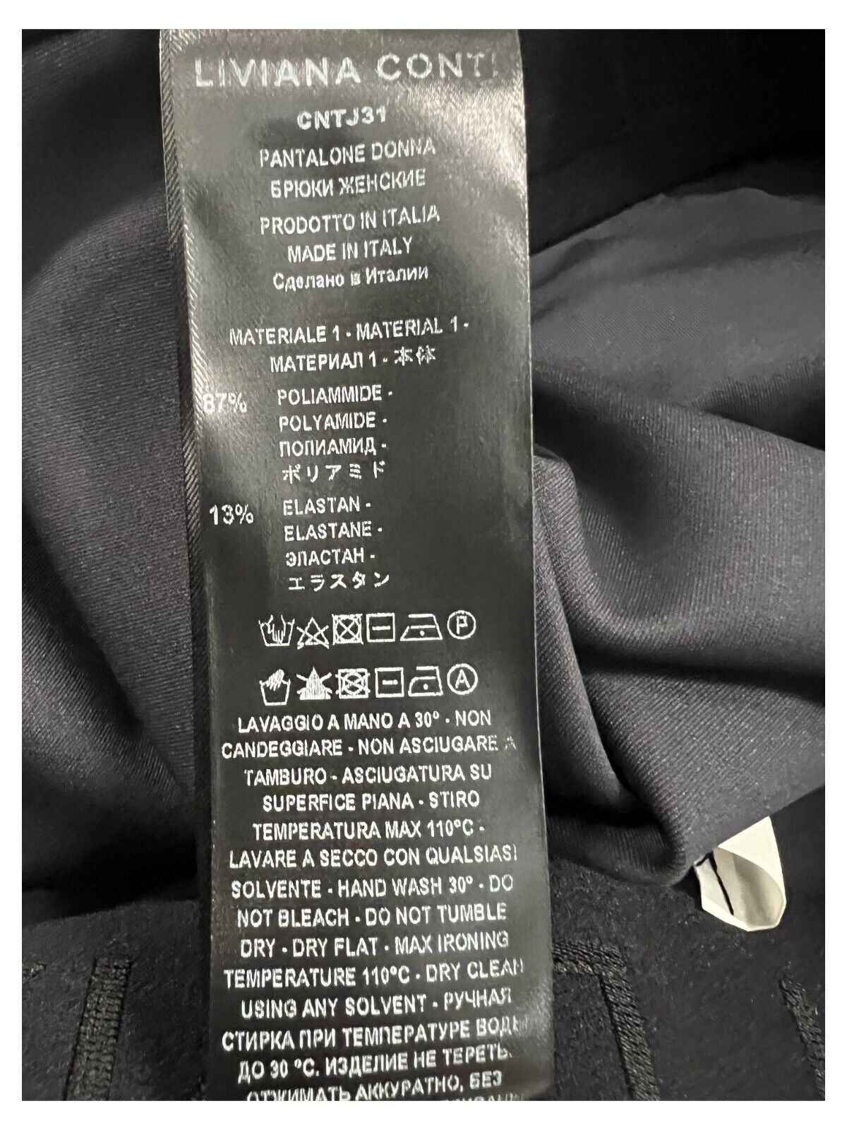 LIVIANA CONTI pantalone donna trombetta CNTJ31 STEVE MADE IN ITALY