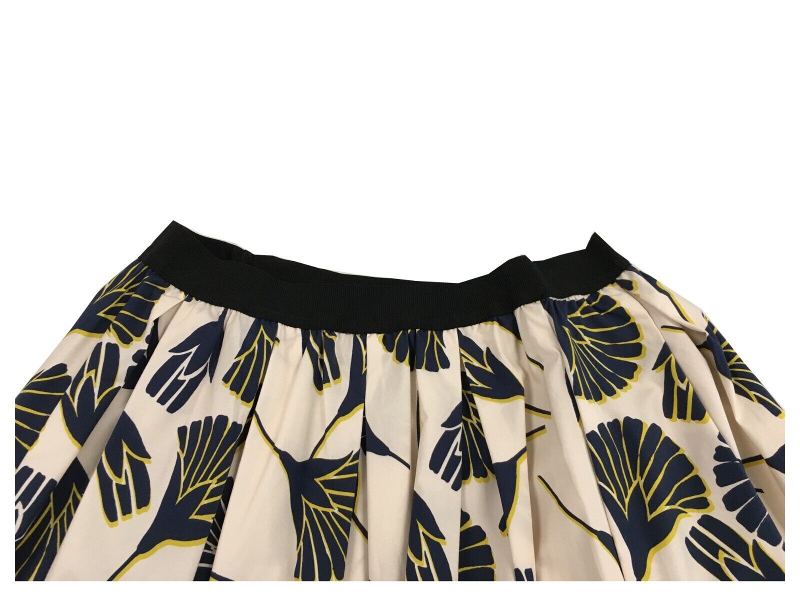 MYTHS gonna donna fantasia panna/blu/giallo cotone D90 412 MADE IN ITALY