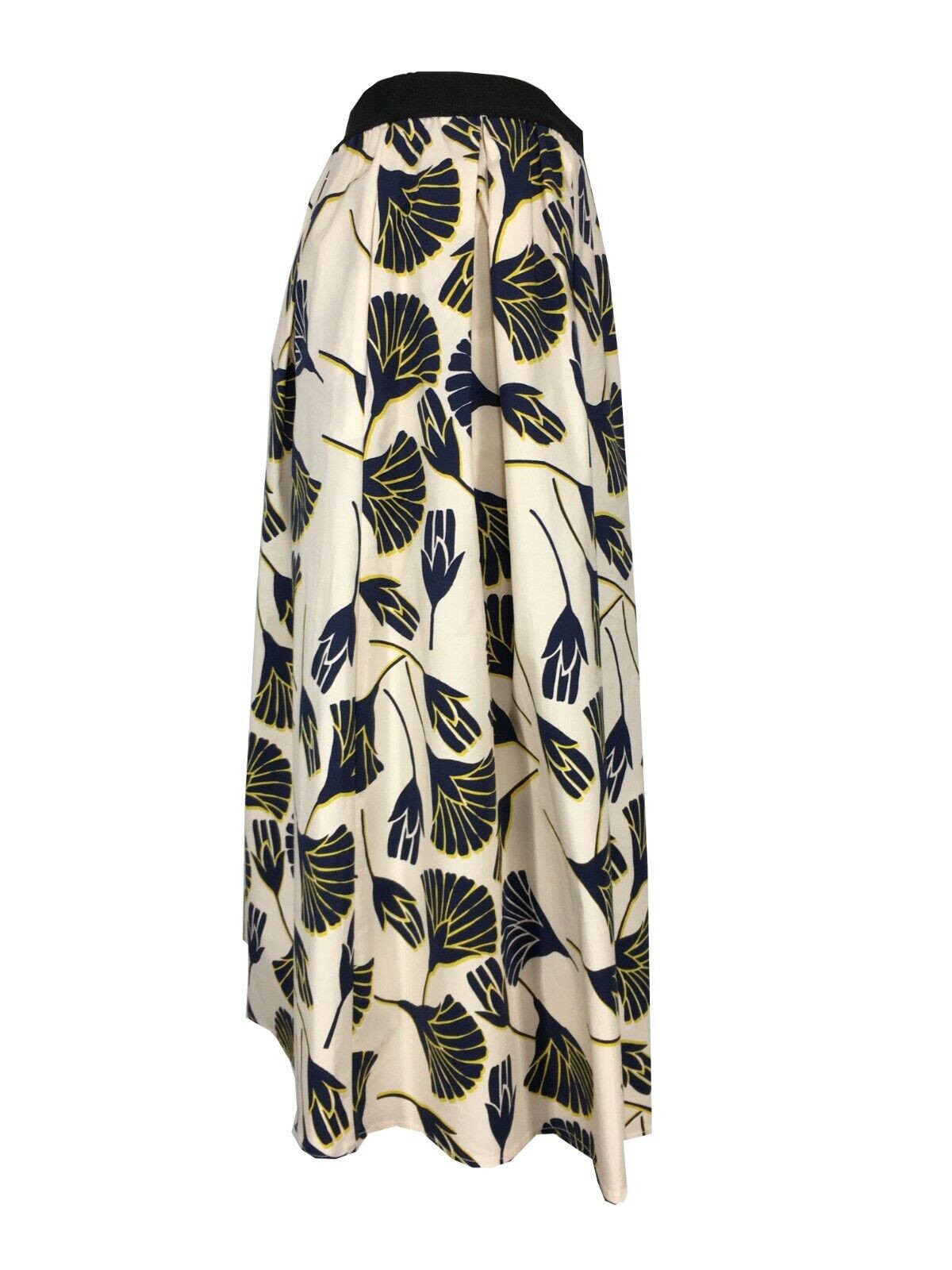 MYTHS gonna donna fantasia panna/blu/giallo cotone D90 412 MADE IN ITALY