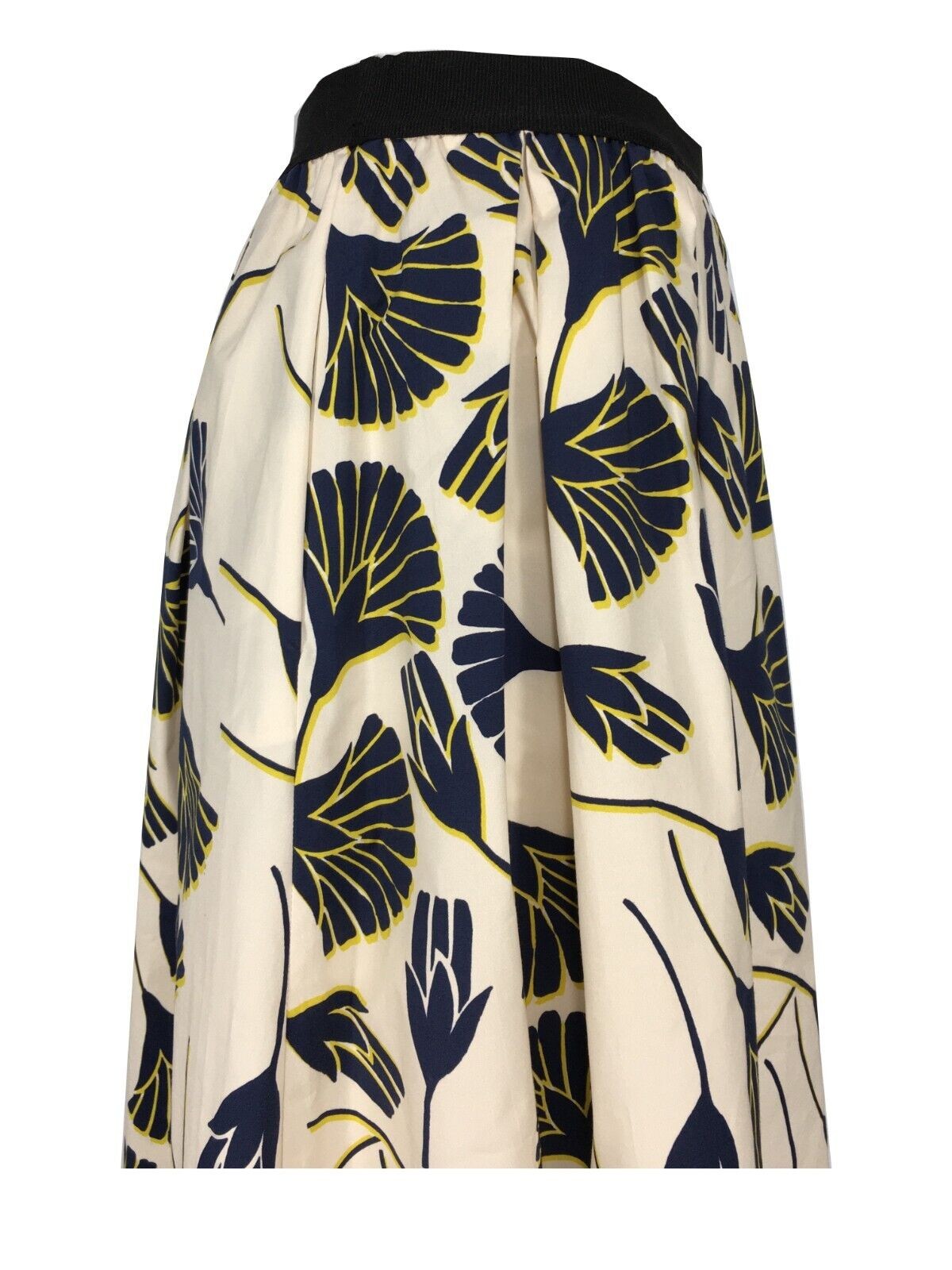 MYTHS gonna donna fantasia panna/blu/giallo cotone D90 412 MADE IN ITALY