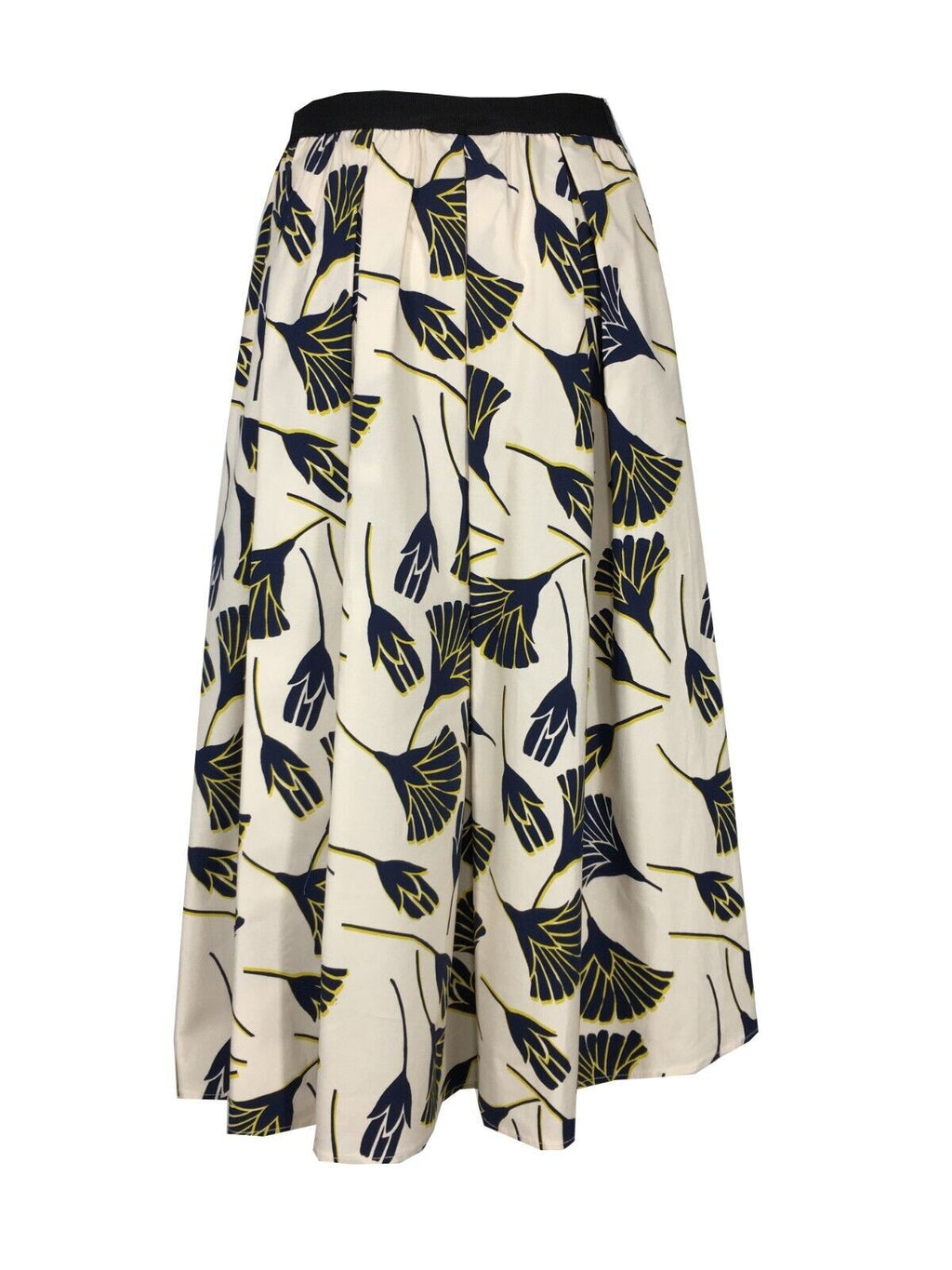 MYTHS gonna donna fantasia panna/blu/giallo cotone D90 412 MADE IN ITALY