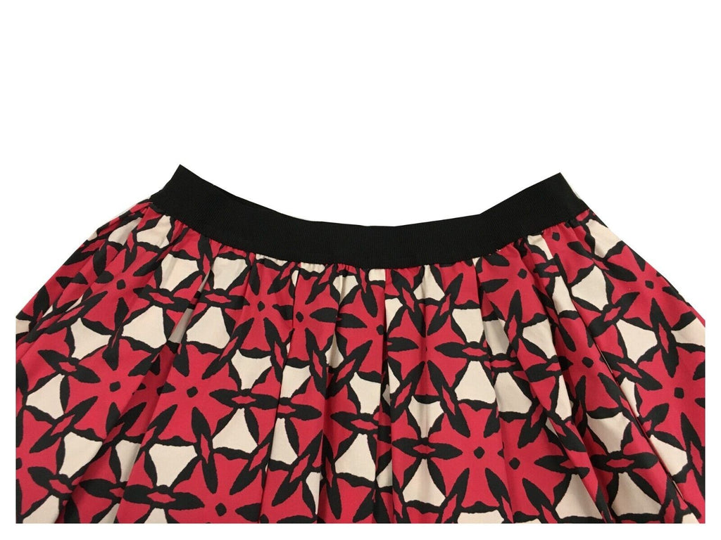 MYTHS gonna donna fantasia corallo/panna/nero cotone D90 411 MADE IN ITALY