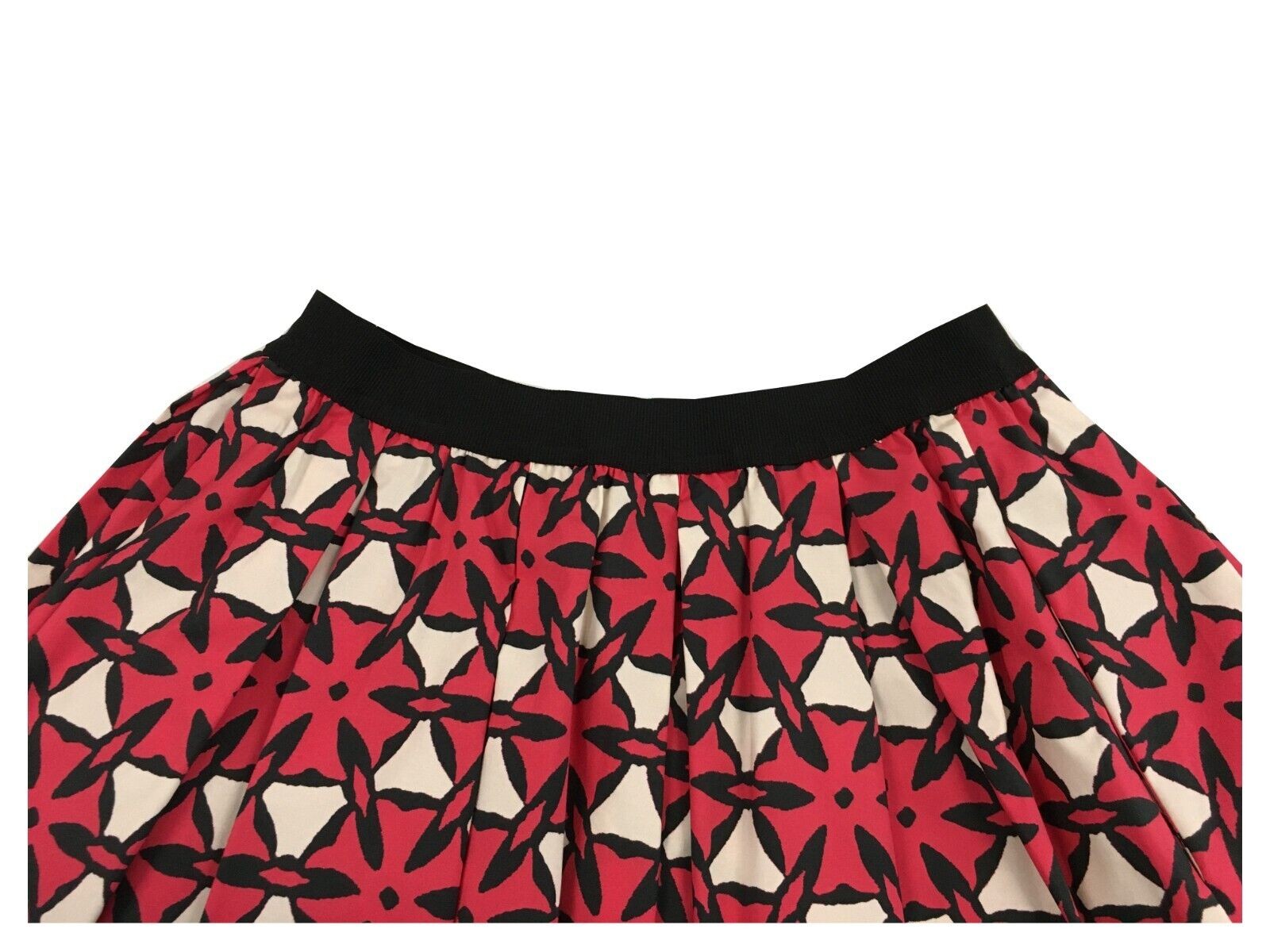 MYTHS gonna donna fantasia corallo/panna/nero cotone D90 411 MADE IN ITALY