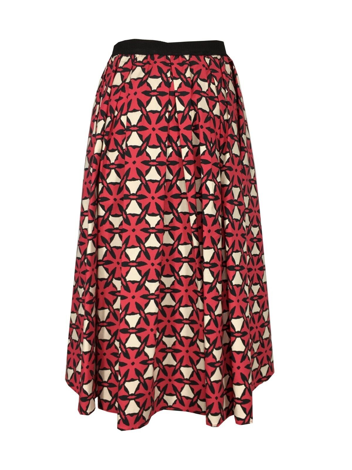 MYTHS gonna donna fantasia corallo/panna/nero cotone D90 411 MADE IN ITALY