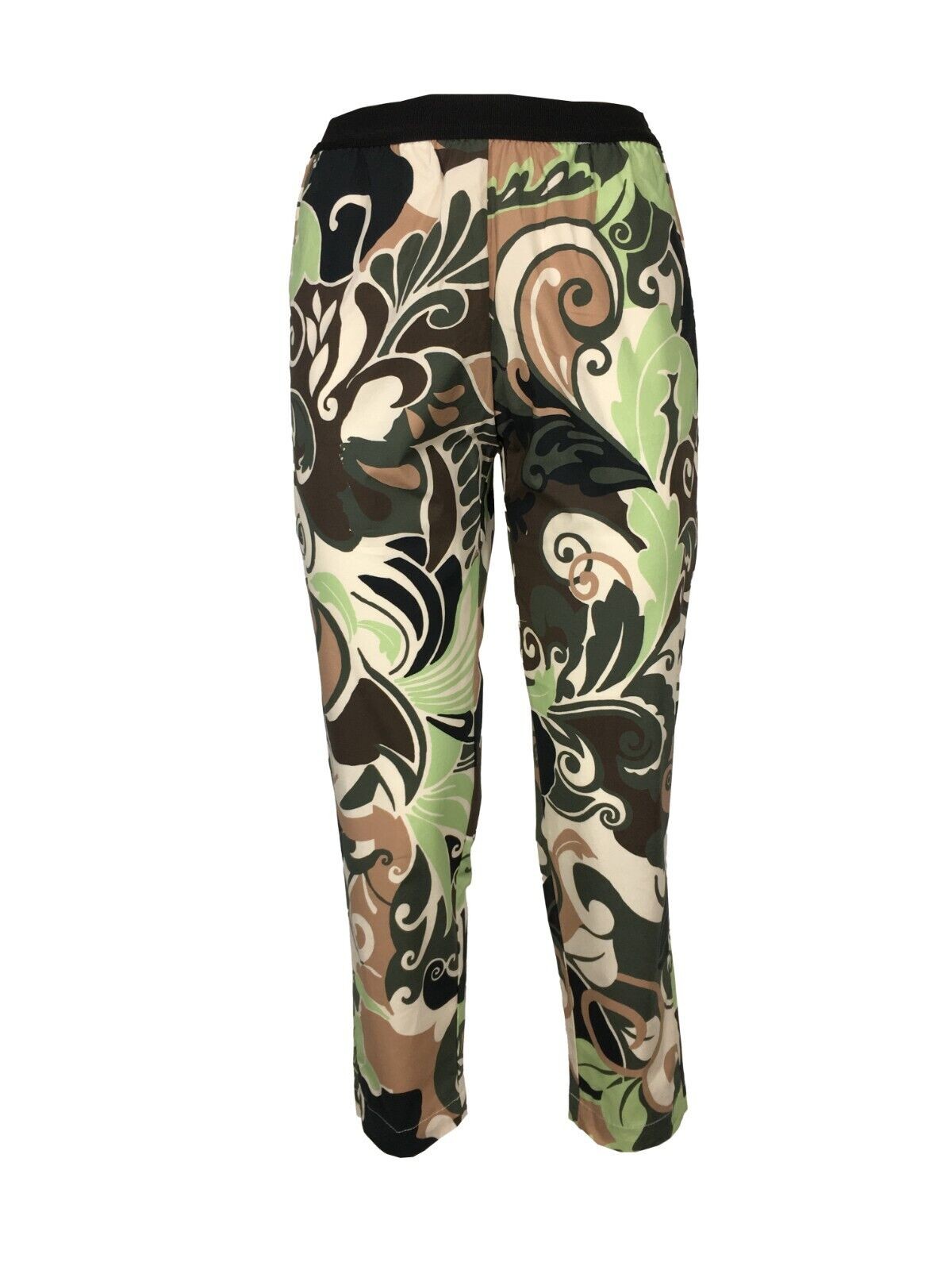 MYTHS pantalone donna fantasia verde/moro/ecru D08ELA 414 MADE IN ITALY