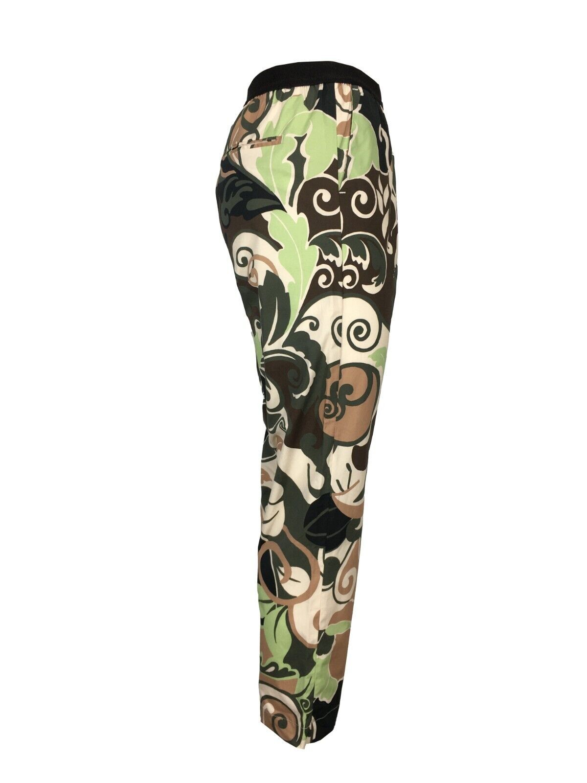 MYTHS pantalone donna fantasia verde/moro/ecru D08ELA 414 MADE IN ITALY