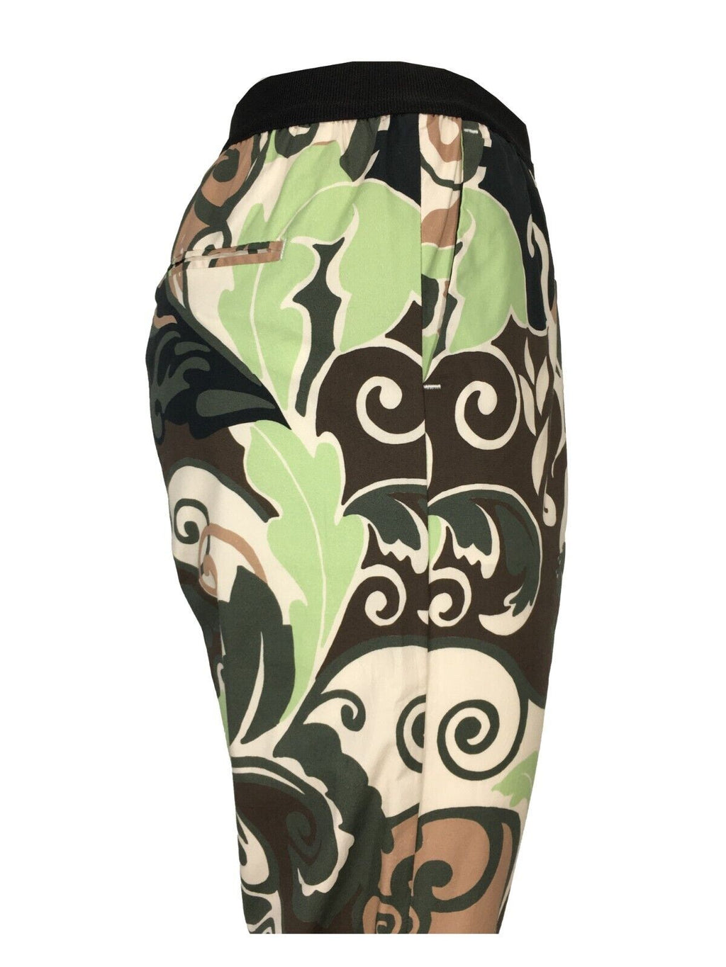 MYTHS pantalone donna fantasia verde/moro/ecru D08ELA 414 MADE IN ITALY