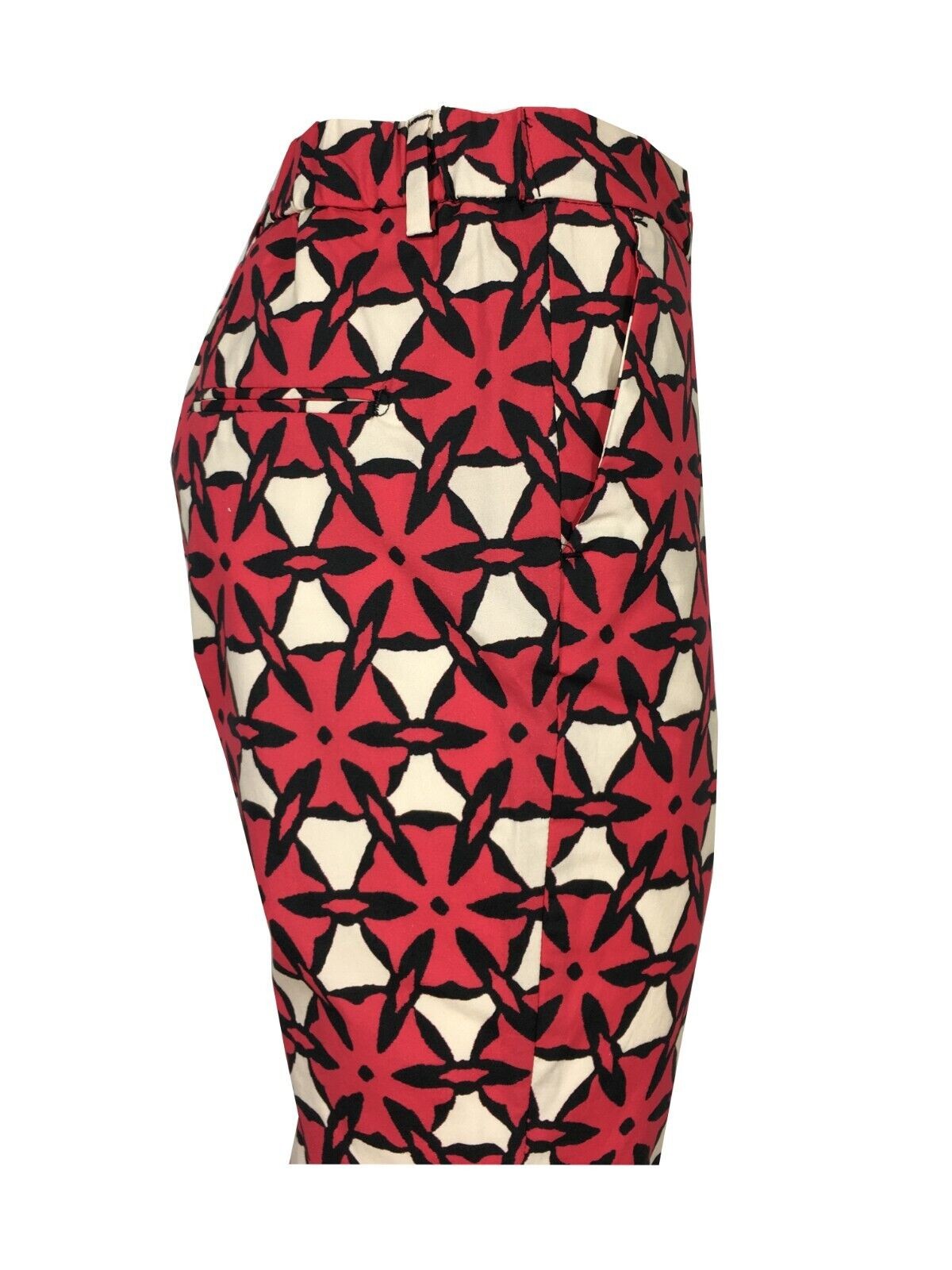 MYTHS pantalone donna fantasia corallo/panna/nero D02 411 MADE IN ITALY