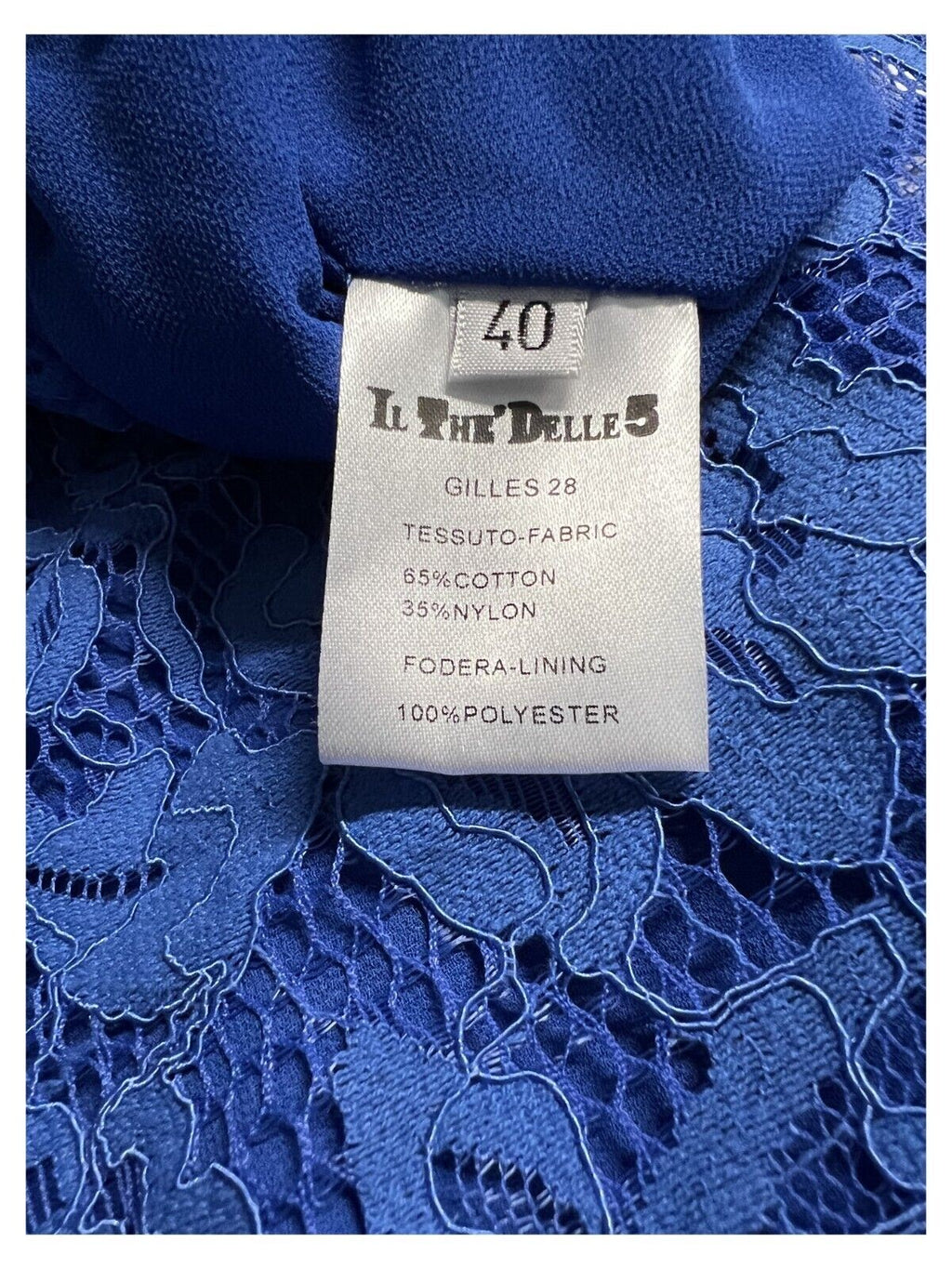 IL THE DELLE 5 Pantalone Donna Palazzo pizzo foderato GILLES 28