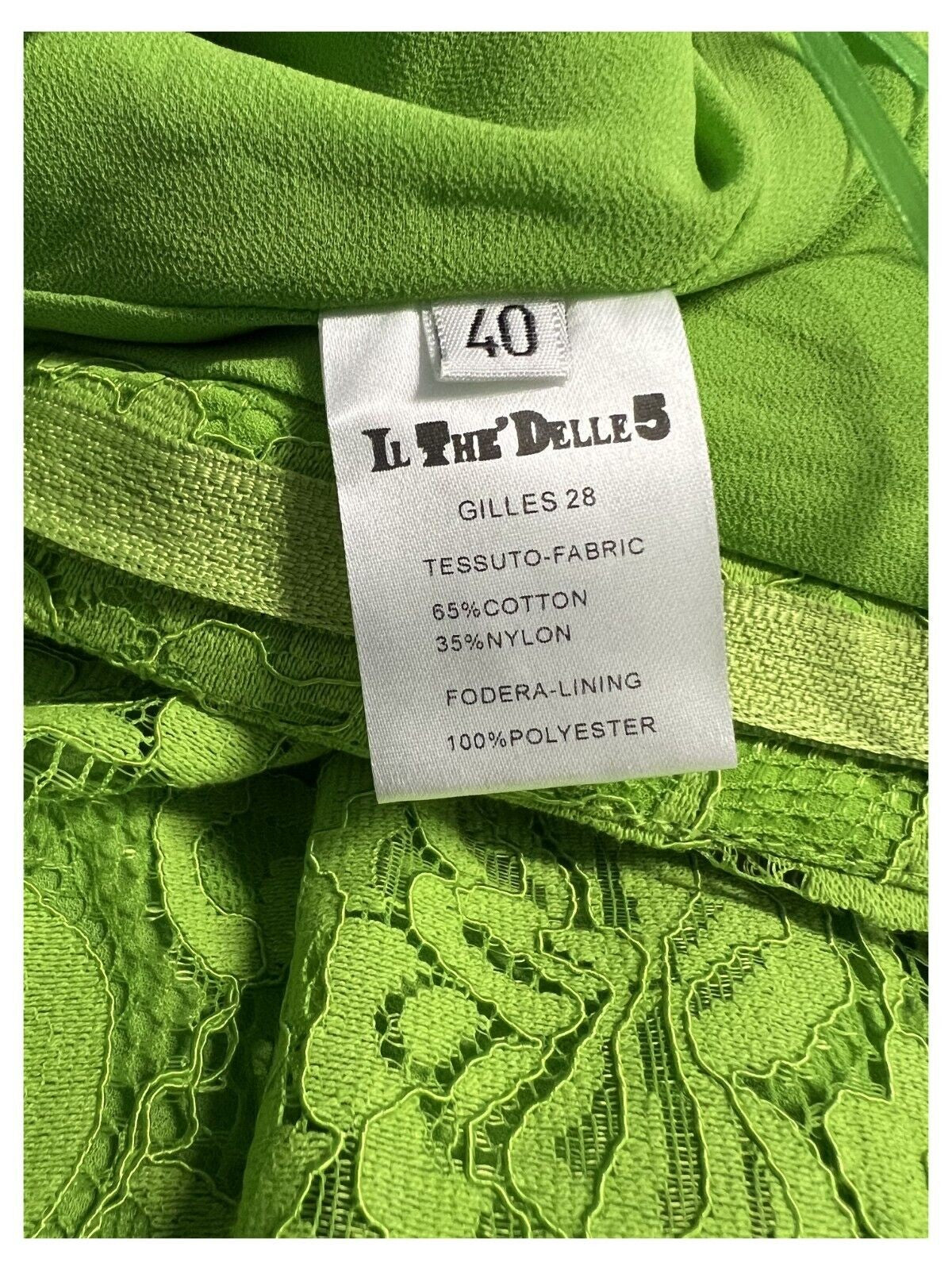 IL THE DELLE 5 Pantalone Donna Palazzo pizzo foderato GILLES 28