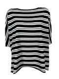 LIVIANA CONTI maglia donna righe blu/bianco over FASA71 MADE IN ITALY