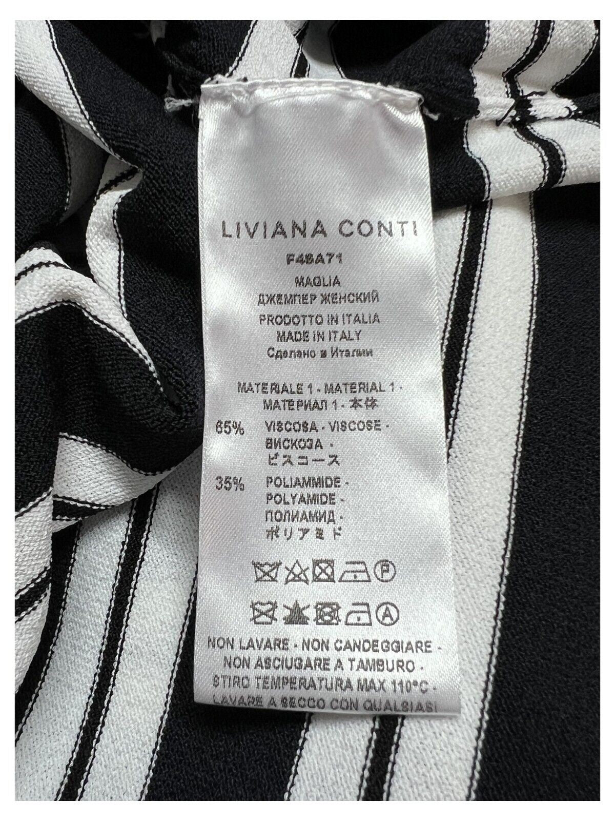 LIVIANA CONTI maglia donna righe blu/bianco over FASA71 MADE IN ITALY