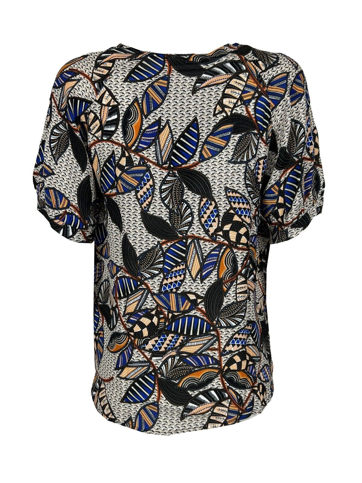 LA FEE MARABOUTEE blusa donna fantasia nero/multicolor FF-TO-PRIMI-F MADE IN ITALY
