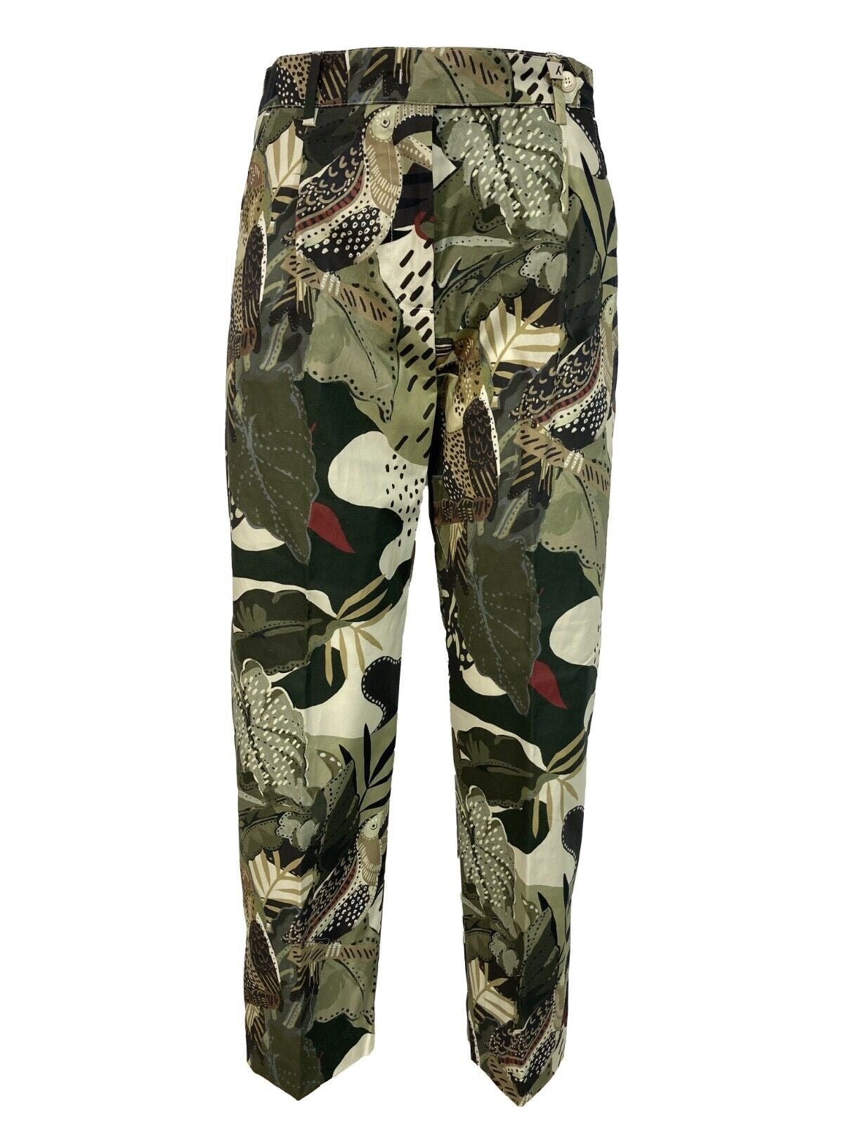 MYTHS pantalone donna fantasia verde art 21D09 413 cotone MADE IN ITALY