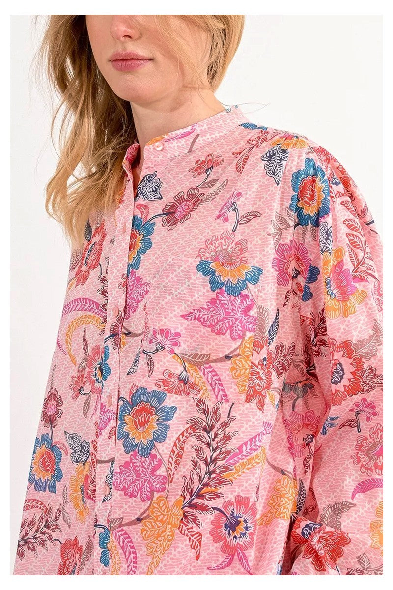 MOLLY BRACKEN camicia donna fantasia floreale rosa ZR111BCE 100% cotone
