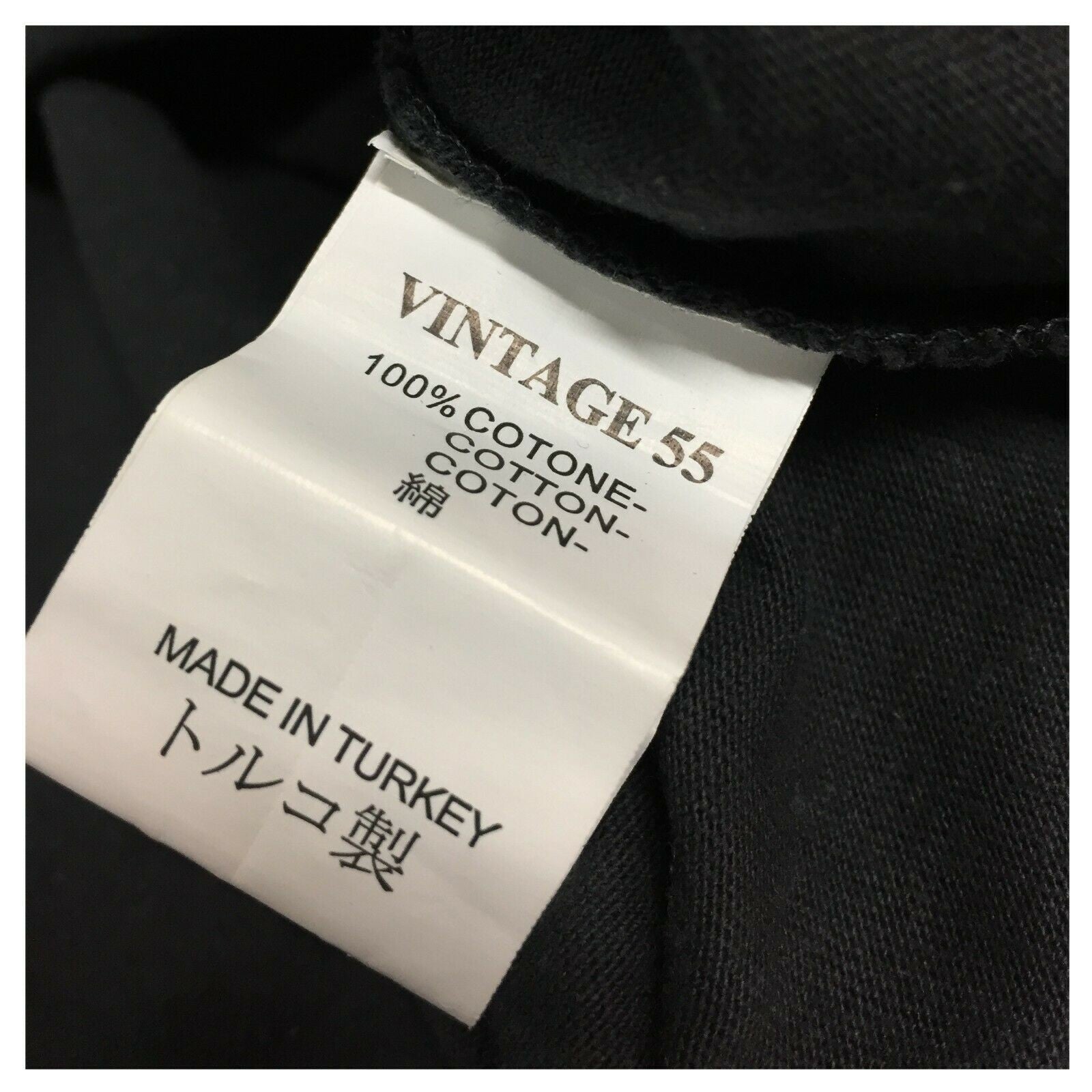 VINTAGE 55 t- shirt donna manica lunga antracite 100% cotone serie ROCK&ROLL