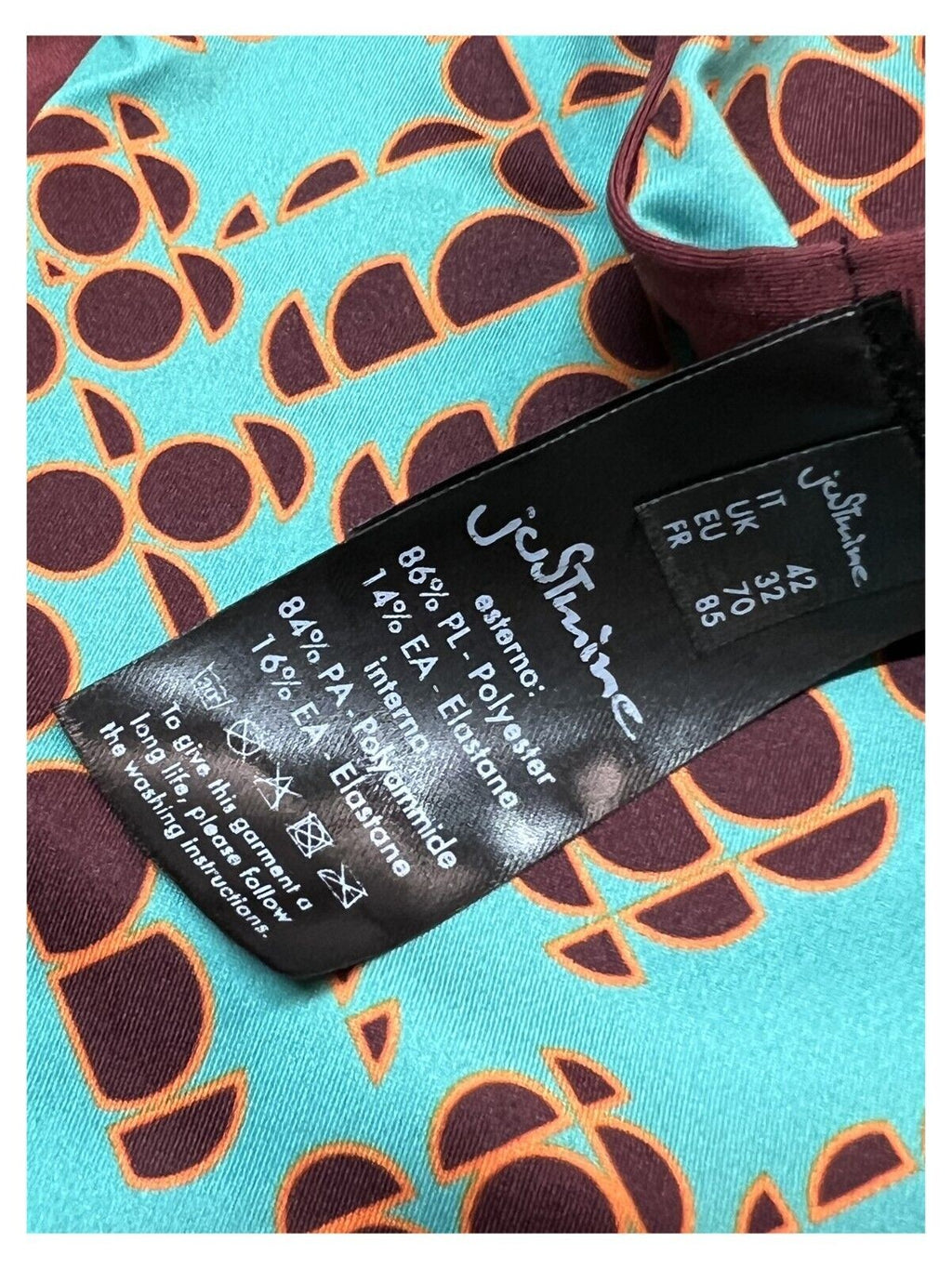 JUSTMINE bikini donna vela double-face coppa C JCOBKSS24-B2699C 1058 MADE IN ITALY