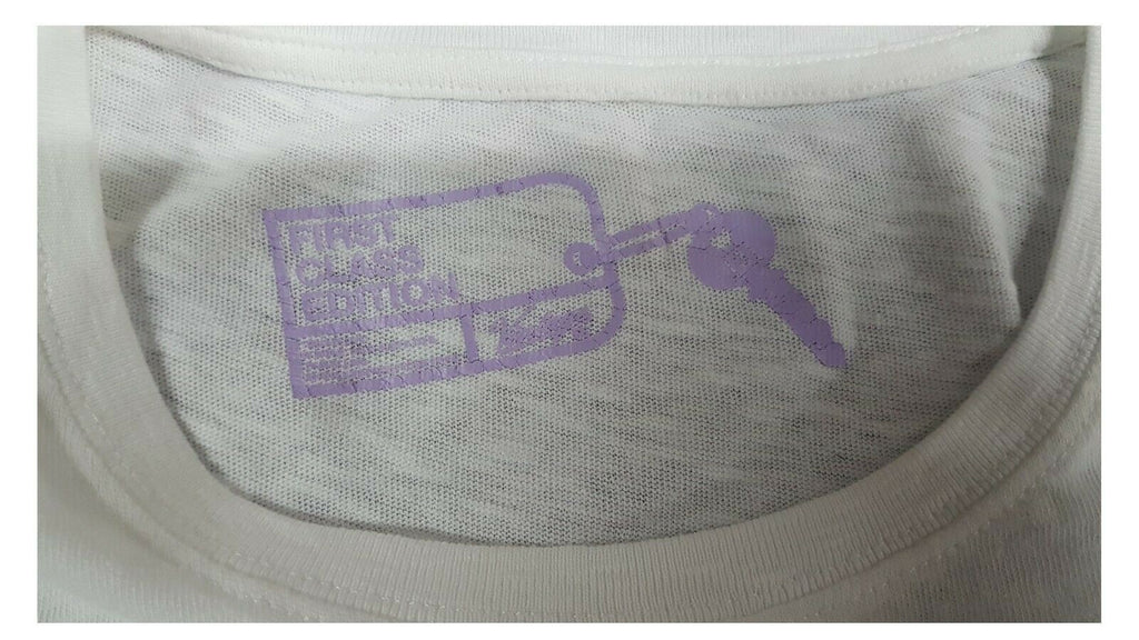 VINTAGE 55 t-shirt donna mezza manica bianca serie FIRST CLASS EDITION