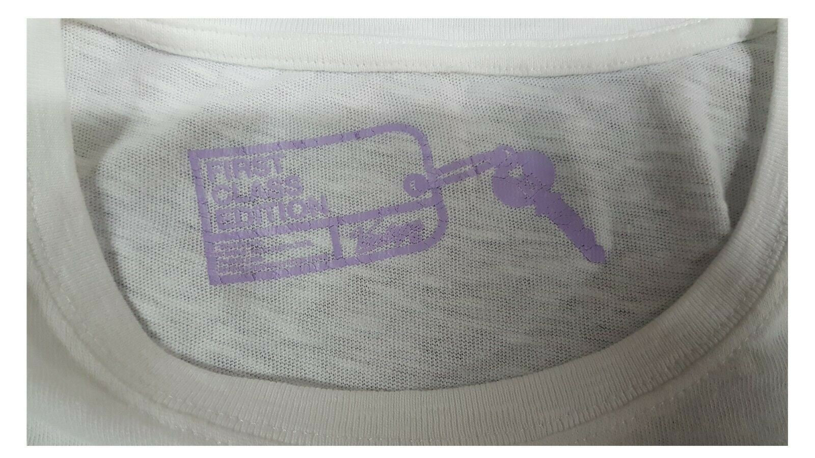 VINTAGE 55 t-shirt donna mezza manica bianca serie FIRST CLASS EDITION