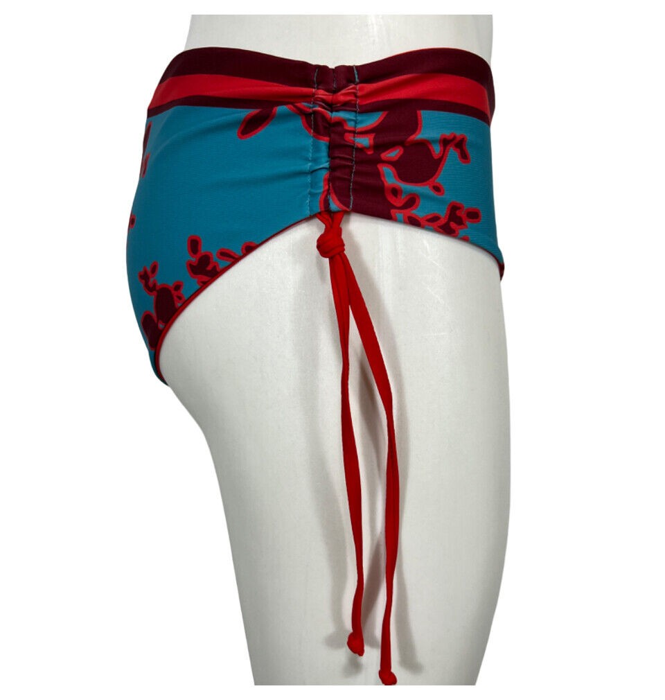 FEELING by JUSTMINE bikini coppa C turchese/rosso/amarena FCOBKSS24-B2863C 6059 MADE IN ITALY