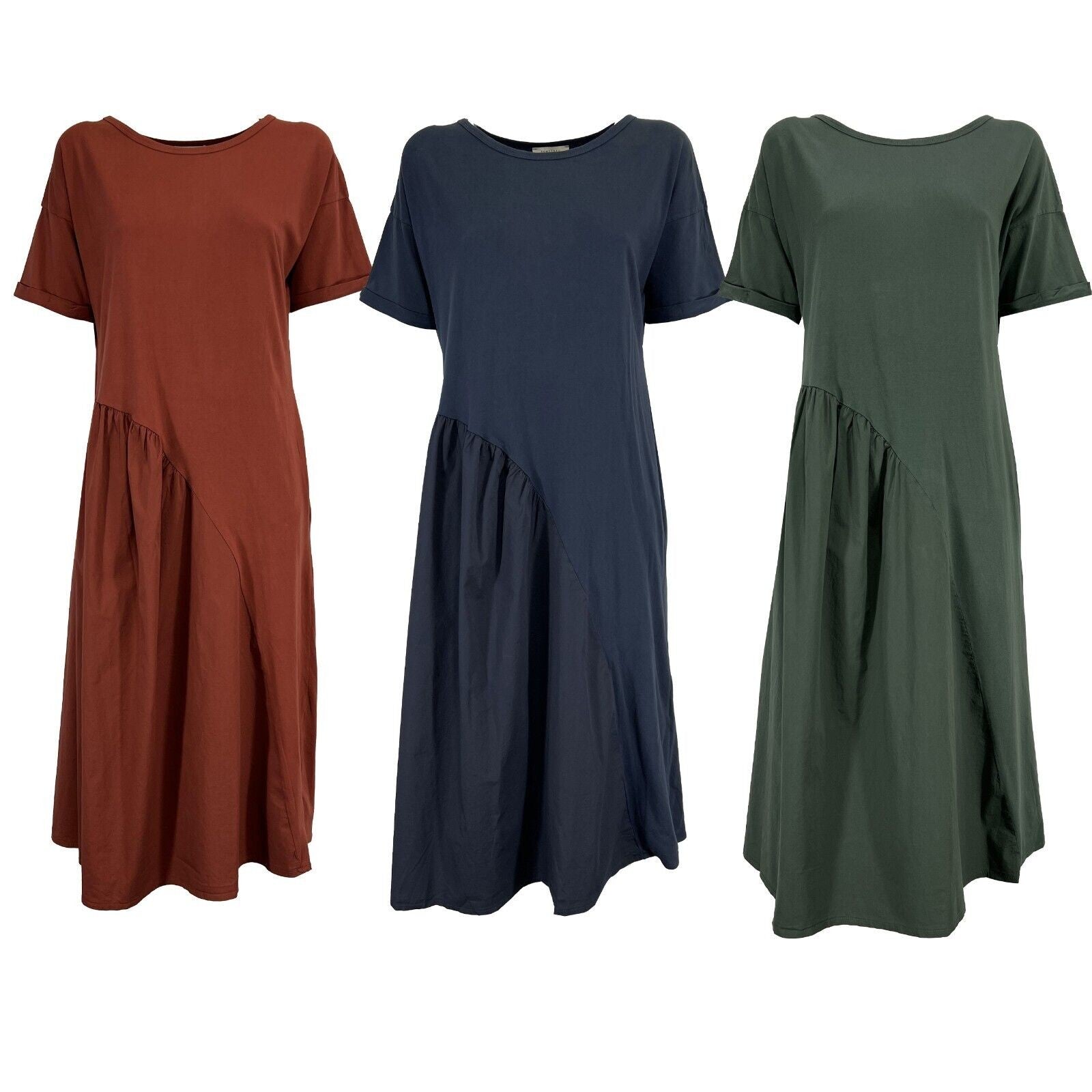 HUMILITY 1949 abito con balza HD-RO-RAMME cotone MADE IN ITALY