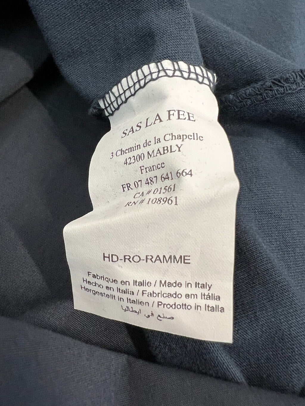 HUMILITY 1949 abito con balza HD-RO-RAMME cotone MADE IN ITALY